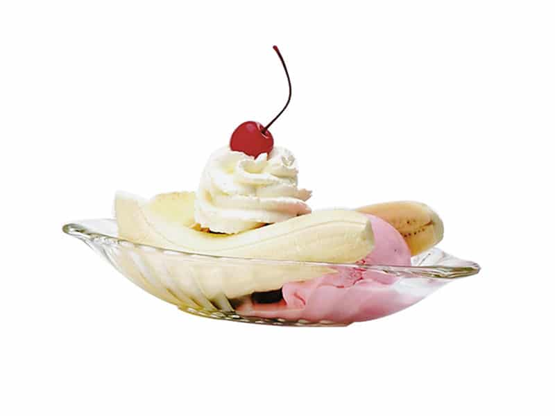 Alaska Banana Split Dish - P00116